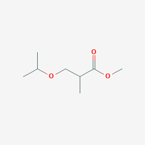 molecular formula C8H16O3 B15417062 Methyl 2-methyl-3-[(propan-2-yl)oxy]propanoate CAS No. 165728-96-1