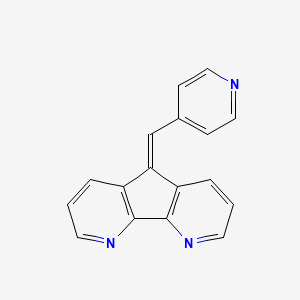 8-(pyridin-4-ylmethylidene)-3,13-diazatricyclo[7.4.0.02,7]trideca-1(9),2(7),3,5,10,12-hexaene