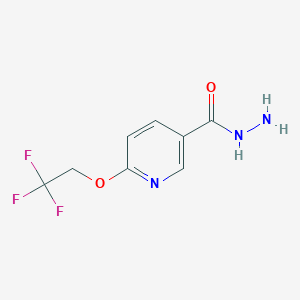 3-Pyridinecarboxylic acid, 6-(2,2,2-trifluoroethoxy)-, hydrazide