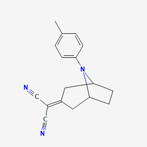 [8-(4-Methylphenyl)-8-azabicyclo[3.2.1]octan-3-ylidene]propanedinitrile