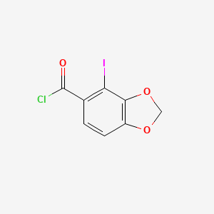 4-Iodo-2H-1,3-benzodioxole-5-carbonyl chloride