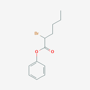 molecular formula C12H15BrO2 B15417282 Hexanoic acid, 2-bromo-, phenyl ester CAS No. 167564-63-8