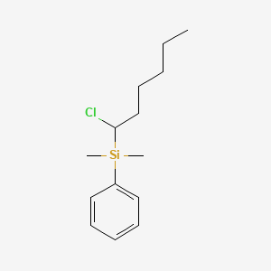 (1-Chlorohexyl)(dimethyl)phenylsilane