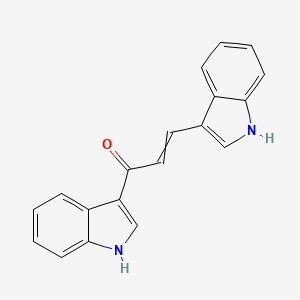 2-Propen-1-one, 1,3-di-1H-indol-3-yl-