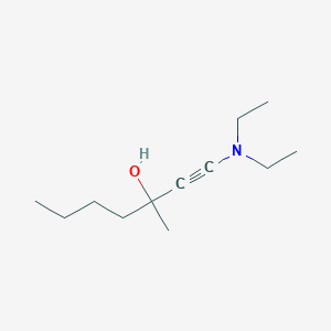 1-(Diethylamino)-3-methylhept-1-YN-3-OL