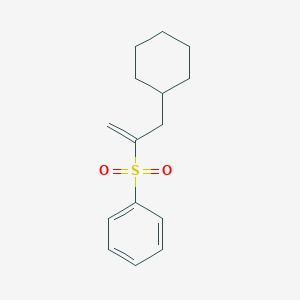 3-Cyclohexylprop-1-en-2-ylsulfonylbenzene