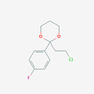 2-(2-Chloroethyl)-2-(4-fluorophenyl)-1,3-dioxane