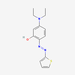 3-(Diethylamino)-6-[2-(thiophen-2-yl)hydrazinylidene]cyclohexa-2,4-dien-1-one