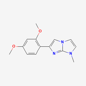 molecular formula C14H15N3O2 B15417741 6-(2,4-Dimethoxyphenyl)-1-methyl-1H-imidazo[1,2-a]imidazole CAS No. 138555-54-1