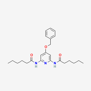 Hexanamide, N,N'-[4-(phenylmethoxy)-2,6-pyridinediyl]bis-