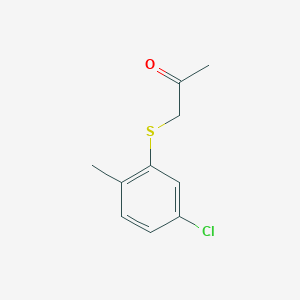 molecular formula C10H11ClOS B15417769 1-[(5-Chloro-2-methylphenyl)sulfanyl]propan-2-one CAS No. 139366-08-8