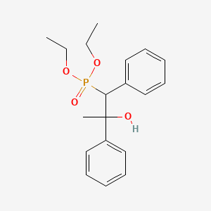 molecular formula C19H25O4P B15417776 Diethyl (2-hydroxy-1,2-diphenylpropyl)phosphonate CAS No. 132478-24-1