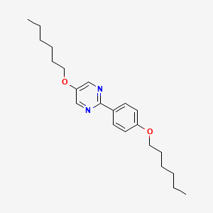 5-(Hexyloxy)-2-[4-(hexyloxy)phenyl]pyrimidine