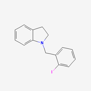 1-[(2-Iodophenyl)methyl]-2,3-dihydro-1H-indole