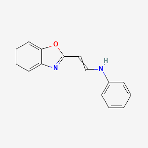 N-[2-(1,3-Benzoxazol-2-yl)ethenyl]aniline