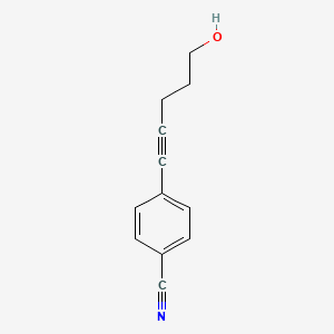 4-(5-Hydroxypent-1-yn-1-yl)benzonitrile