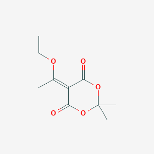 1,3-Dioxane-4,6-dione, 5-(1-ethoxyethylidene)-2,2-dimethyl-