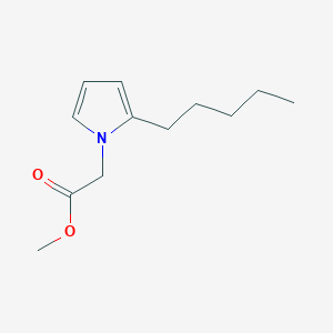 Methyl (2-pentyl-1H-pyrrol-1-yl)acetate