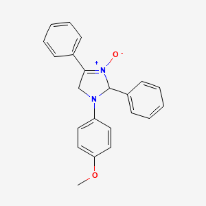 1-(4-Methoxyphenyl)-3-oxo-2,4-diphenyl-2,5-dihydro-1H-3lambda~5~-imidazole