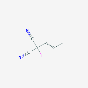 molecular formula C6H5IN2 B15418131 Iodo(prop-1-en-1-yl)propanedinitrile CAS No. 130575-07-4