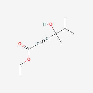 2-Hexynoic acid, 4-hydroxy-4,5-dimethyl-, ethyl ester