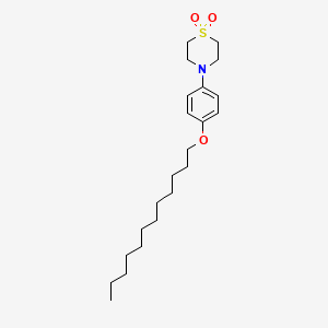 4-[4-(Dodecyloxy)phenyl]-1lambda~6~,4-thiazinane-1,1-dione