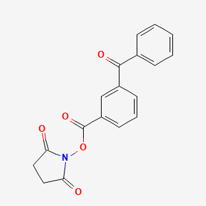 1-[(3-Benzoylbenzoyl)oxy]pyrrolidine-2,5-dione