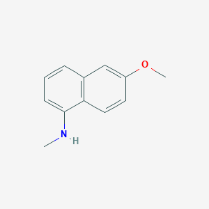 molecular formula C12H13NO B15418804 1-Methylamino-6-methoxynaphthalene CAS No. 138350-38-6