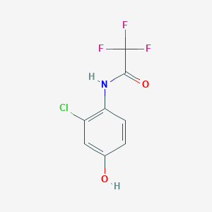 molecular formula C8H5ClF3NO2 B15419280 N-(2-Chloro-4-hydroxyphenyl)-2,2,2-trifluoroacetamide CAS No. 119431-22-0