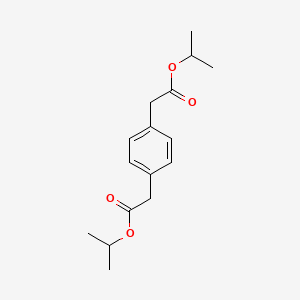 molecular formula C16H22O4 B15419311 Dipropan-2-yl 2,2'-(1,4-phenylene)diacetate CAS No. 115414-81-8