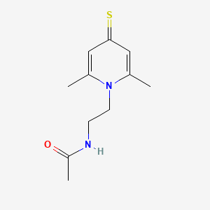 molecular formula C11H16N2OS B15419397 N-[2-(2,6-Dimethyl-4-sulfanylidenepyridin-1(4H)-yl)ethyl]acetamide CAS No. 114570-82-0