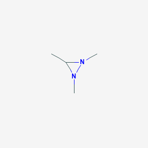 molecular formula C4H10N2 B15419450 1,2,3-Trimethyldiaziridine CAS No. 113604-56-1