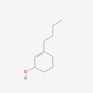 molecular formula C10H18O B15419455 3-Butylcyclohex-2-en-1-ol CAS No. 128622-72-0