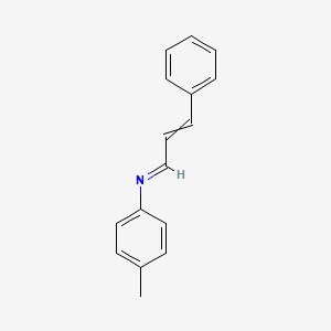 molecular formula C16H15N B15419458 (1E)-N-(4-Methylphenyl)-3-phenylprop-2-en-1-imine CAS No. 118714-21-9