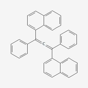 molecular formula C35H24 B15419512 1,1'-(1,3-Diphenylpropadiene-1,3-diyl)dinaphthalene CAS No. 114648-34-9