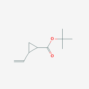 molecular formula C10H16O2 B15419530 tert-Butyl 2-ethenylcyclopropane-1-carboxylate CAS No. 113975-48-7