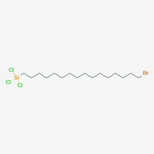 molecular formula C16H32BrCl3Si B15419563 (16-Bromohexadecyl)(trichloro)silane CAS No. 118625-57-3