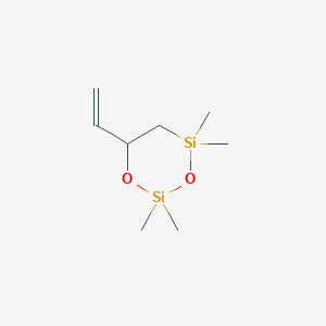 molecular formula C8H18O2Si2 B15419565 6-Ethenyl-2,2,4,4-tetramethyl-1,3,2,4-dioxadisilinane CAS No. 113017-78-0