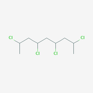 molecular formula C9H16Cl4 B15419592 2,4,6,8-Tetrachlorononane CAS No. 127430-56-2