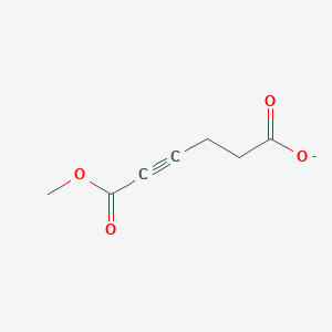 molecular formula C7H7O4- B15419605 6-Methoxy-6-oxohex-4-ynoate CAS No. 122181-87-7