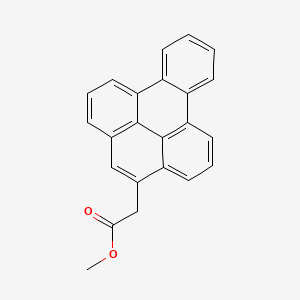 molecular formula C23H16O2 B15419624 Benzo(e)pyrene-4-acetic acid, methyl ester CAS No. 113779-19-4