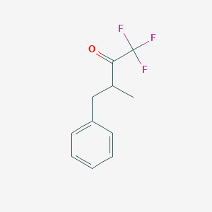 molecular formula C11H11F3O B15419626 1,1,1-Trifluoro-3-methyl-4-phenylbutan-2-one CAS No. 118006-58-9