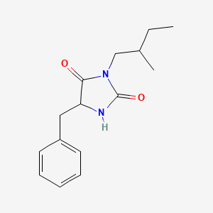 2,4-Imidazolidinedione, 3-(2-methylbutyl)-5-(phenylmethyl)-