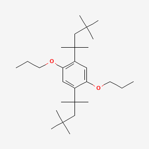 molecular formula C28H50O2 B15419664 1,4-Dipropoxy-2,5-bis(2,4,4-trimethylpentan-2-yl)benzene CAS No. 127486-72-0