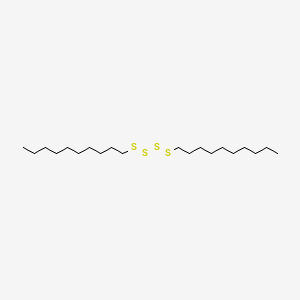 molecular formula C20H42S4 B15419671 Didecyltetrasulfane CAS No. 116139-33-4