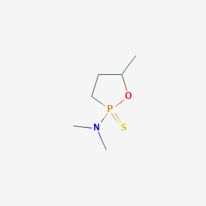 molecular formula C6H14NOPS B15419715 1,2-Oxaphospholan-2-amine, N,N,5-trimethyl-, 2-sulfide CAS No. 121896-86-4