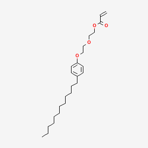 molecular formula C25H40O4 B15419731 2-[2-(4-Dodecylphenoxy)ethoxy]ethyl prop-2-enoate CAS No. 116539-67-4