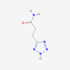 molecular formula C4H7N5O B15419775 3-(2H-tetrazol-5-yl)propanamide CAS No. 114081-38-8