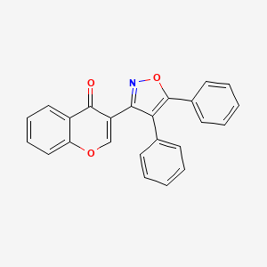 molecular formula C24H15NO3 B15419797 3-(4,5-Diphenyl-1,2-oxazol-3-yl)-4H-1-benzopyran-4-one CAS No. 119863-25-1