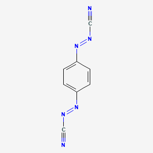 molecular formula C8H4N6 B15419798 (E,E)-2,2'-(1,4-Phenylene)di(diazene-1-carbonitrile) CAS No. 113934-36-4